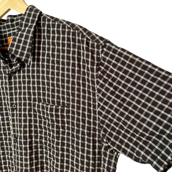 Joshua Tree Button Down Shirt Black Gingham XXL - Picture 4 of 9
